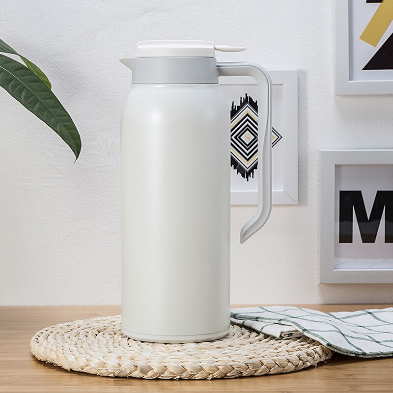 Vacuum Jug 304 Stainless Steel Double-Wall Vacuum Insulated Coffee Pot, Milk/Tea Insulation Pot, 1.5L