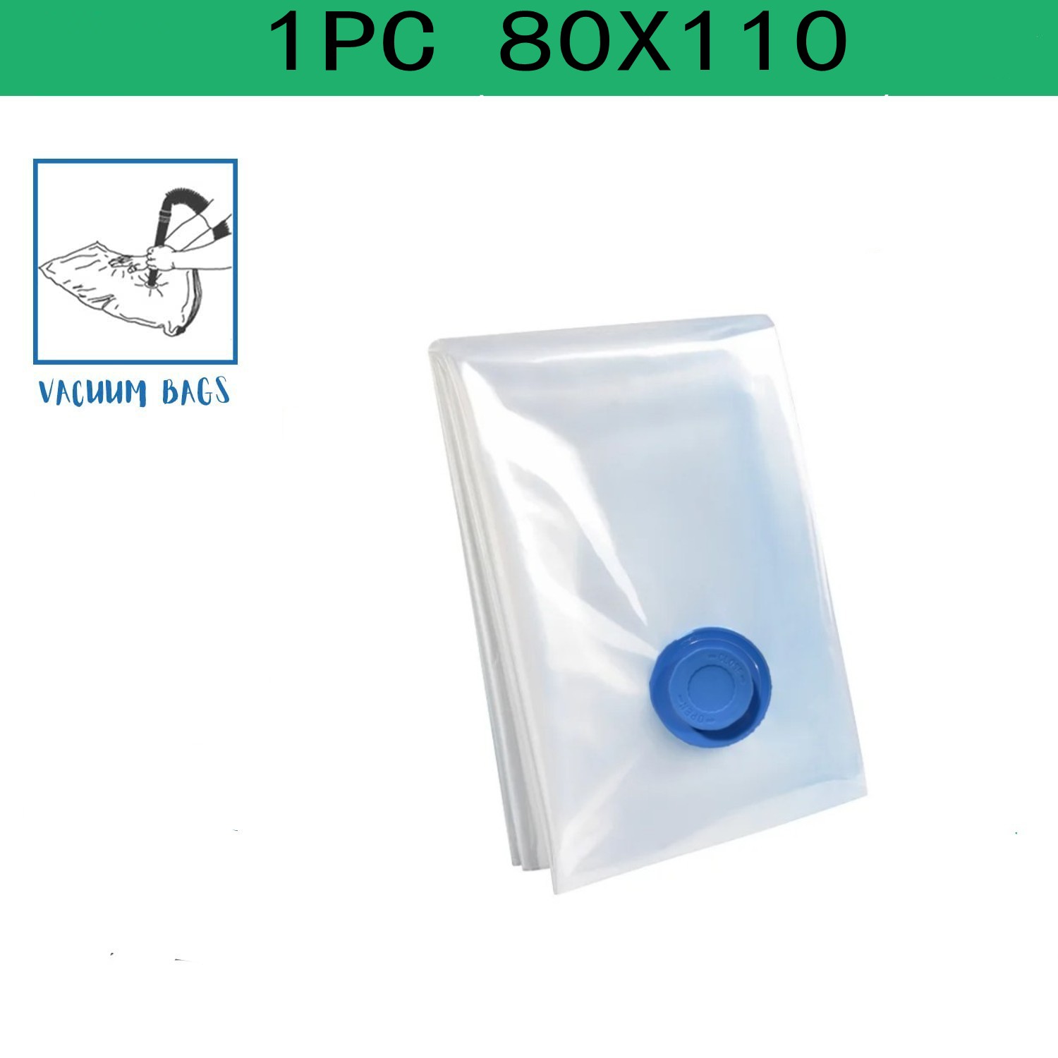 Vacuum Storage Bags Vacuum Seal Bag Space Saving Bags for Comforters Clothes Pillow Bedding Blanket Storage: Beige