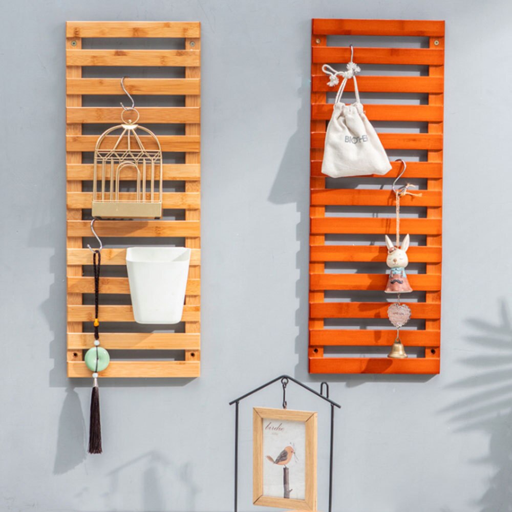 Wall Mount Wood Plant Stand Indoor Plant Flower Pot Stand Plant Display Rack Holder Shelf For Livingroom Office Bedroom