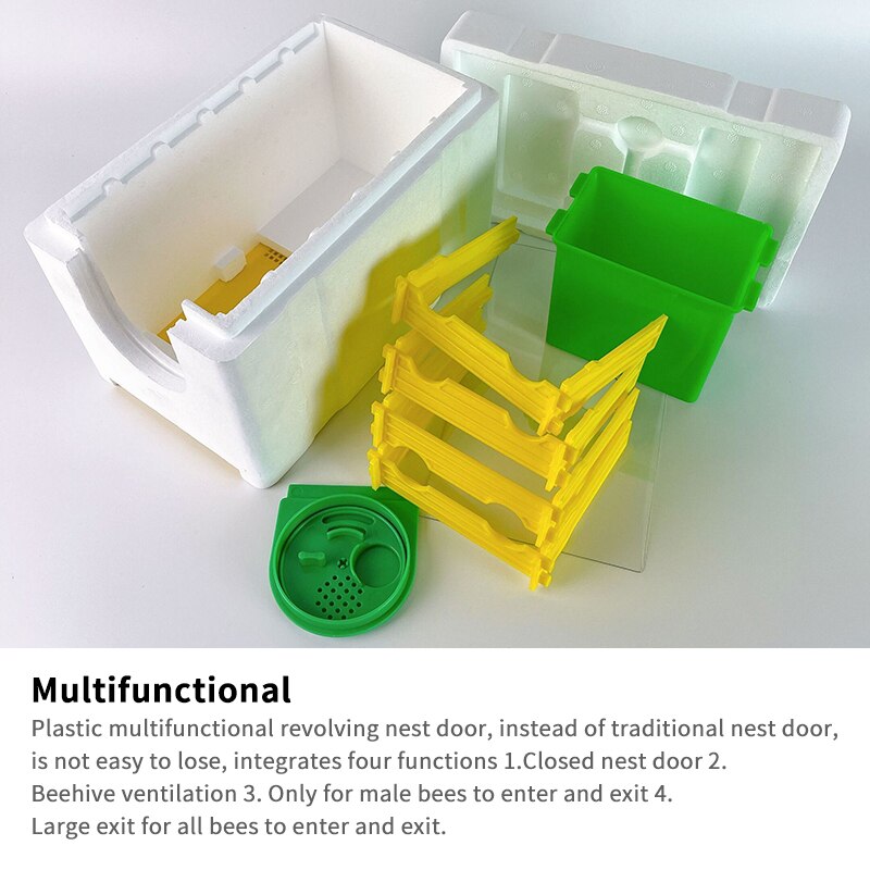 Bee Hive Beekeeping King Box Pollination Box Beekeeping Tool Perfect For Garden Pollination Beekeeping Equipment