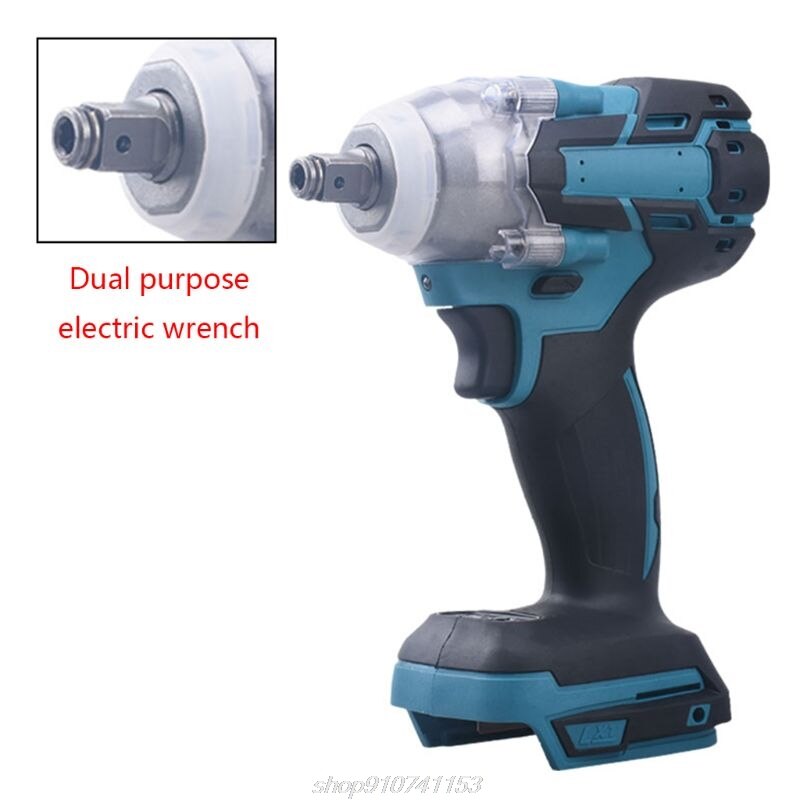 18V Cordless Electric Impact Wrench Motor 1/2" Square Brushless Rechargeable Wrench LED Light N13 20: C