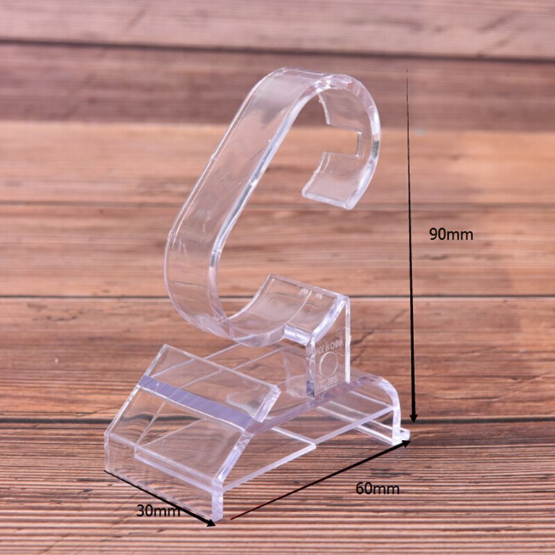 transparent Armbanduhr Licht gewicht Stehen Praktische Klar Acryl Armbinde Uhr Anzeige Halfter Stehen Gestell Schaufenster Werkzeug