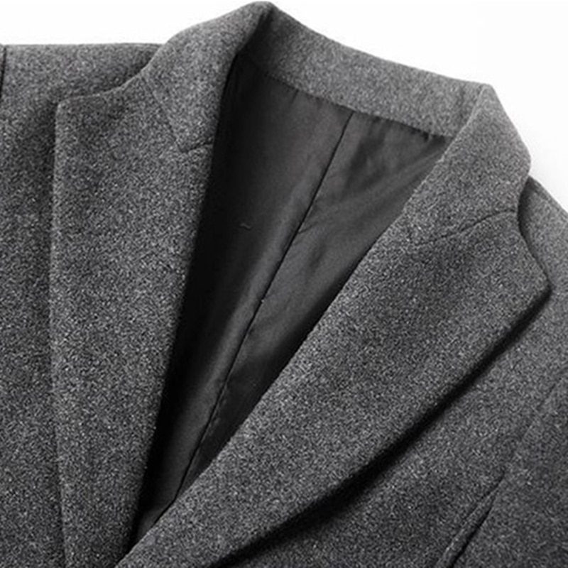 Bolubao märke herr ullblandningar kappor herr enfärgade ullblandningar kappa vinter slim fit ulljacka herrkläder