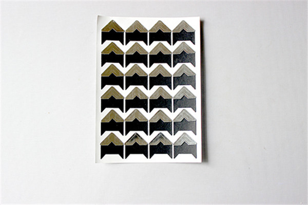 24 pcs (1 sheets) DIY Photo Album Scrapbook Corner Sticker Photo Albums kraft Paper Stickers for Photo Albums Frame Decoration: Silver