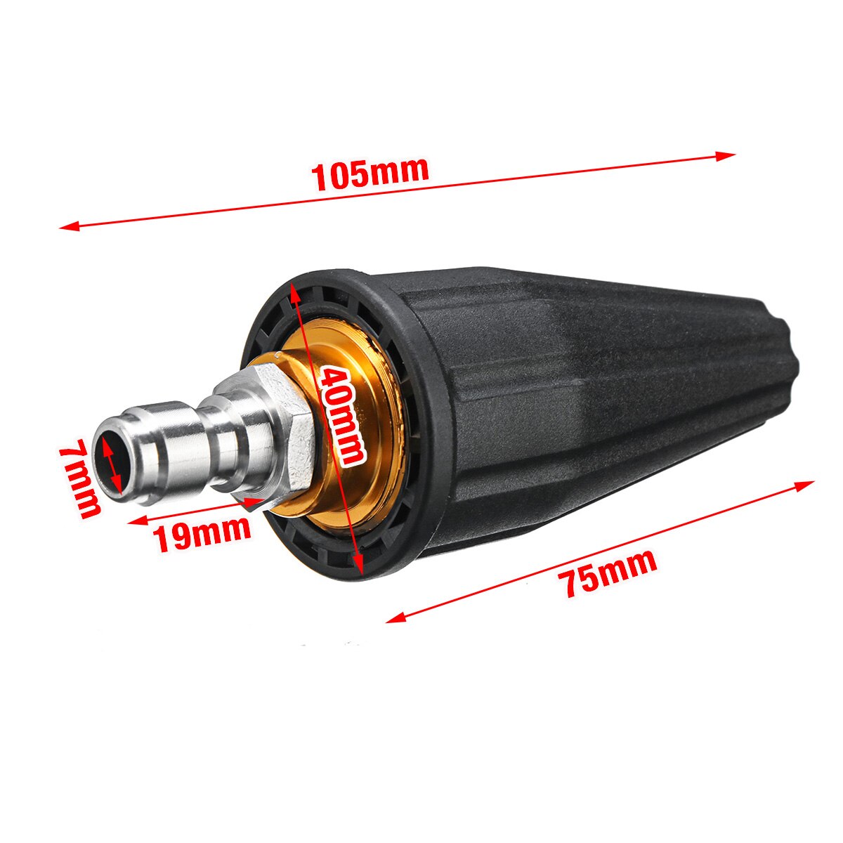 High Pressure Washer Nozzle 1/4" High Pressure Quick Connect Rotating for High Pressure Water Guns Rotary Guns