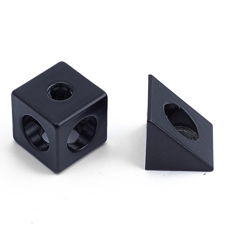 Aluminium Blok Cube Prism Connector Regulator Hoek V-Slot Drie Manier Connector