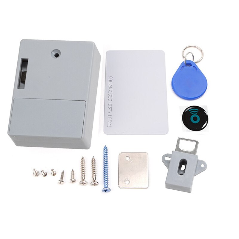 Schrank Schlösser Unsichtbare Elektronische Schloss Versteckte Keyless Schublade Türschlösser Sensor Schließfach Schrank Schlösser DIY sperren: grau einstellen 2