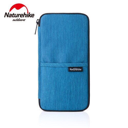 Naturehike Passport Wallet Travel Document Holder Organizer Pouch Zipper Bag passport holder: Blue Color