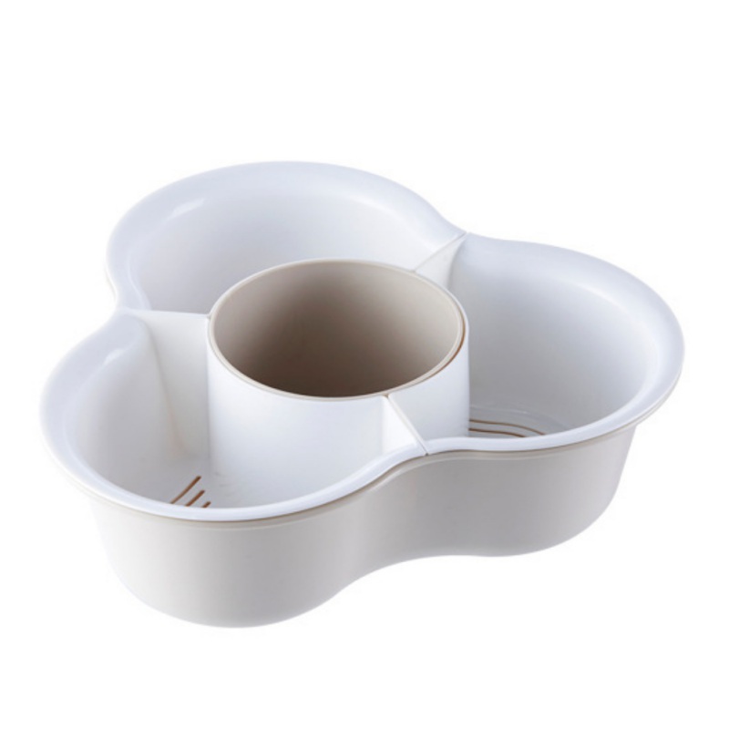 Fregadero de plástico de doble plato para lavar cesta para vegetales plato de fruta fregadero de drenaje de cocina cesta de almacenamiento a: A3