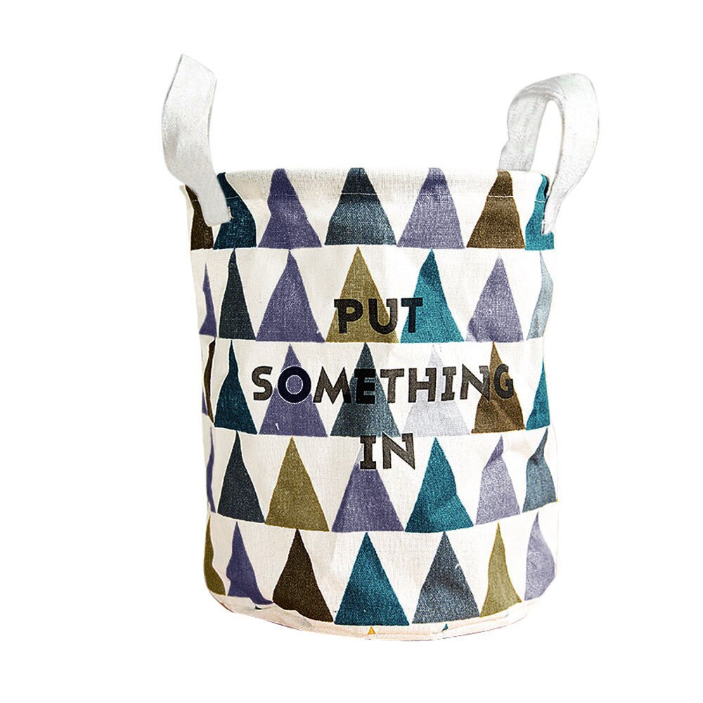 Storage Baskets Foldable MutiColors Storage Bin Closet Toy Box Container Organizer Fabric Basket Clothing Quilt Home Storage FD: 3