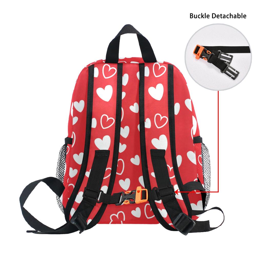 Sytle coreano escola mochila crianças sacos de livro saco de escola das crianças para as meninas à prova d' água Coração Vermelho impresso bagpack mochila feminina