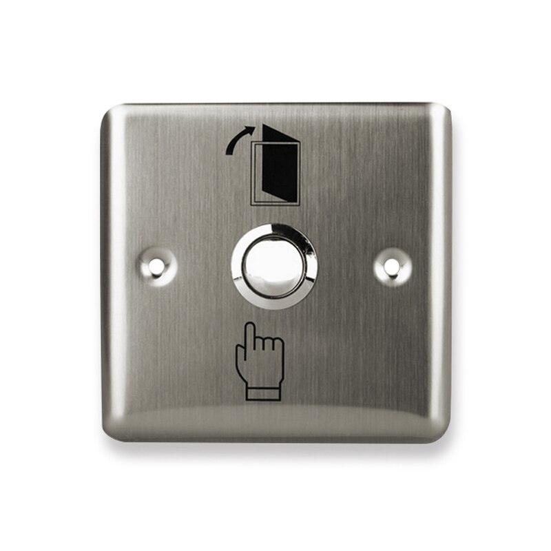 Metall Edelstahl Tür Exit-Button Schalter Release Push-Taste mit LED-Licht Für Access Control Lock System NC/KEINE/COM zu Öffnen Tür: BXG 86