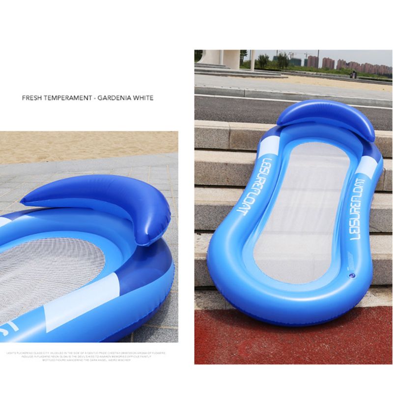 Swimming Pool Hammock Inflatable Float with Handle Multi-purpose Pool Lounge Chair Drifter Comfortable Pool Chair Water