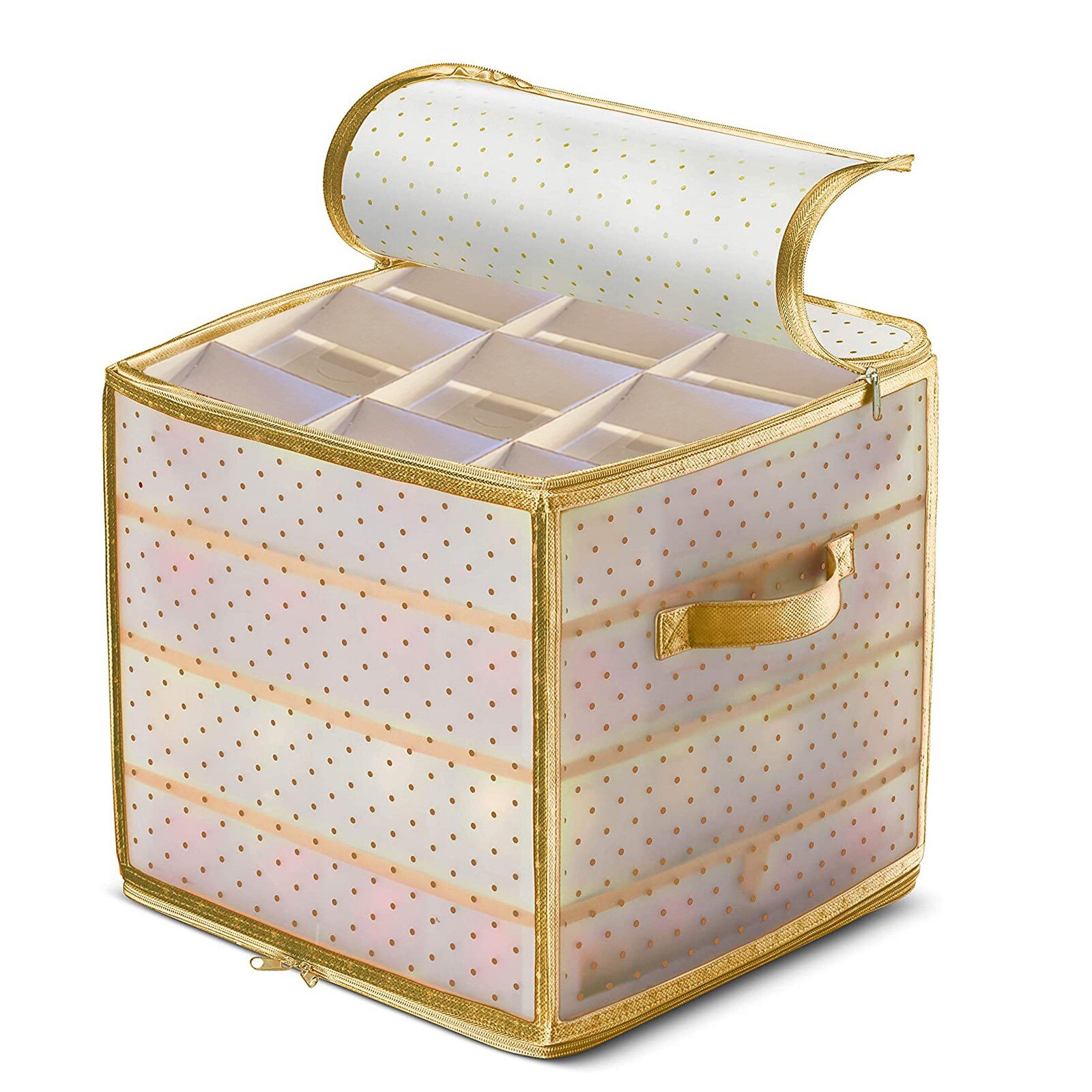 Ornament 64 Baubles Storage Box PP material Ornament Xmas Bauble Storage Organizer Tree Bag Transparent Tough Decoration Box: Default Title