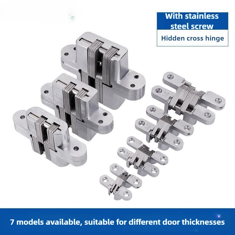 1/2PCS Hidden Gate Hinge Invisible Hinges Concealed Barrel Wooden Box 180 Degree Folding Heavy Duty Built-in Door Hinge