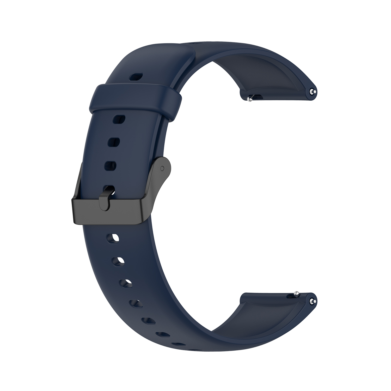 Correa de reloj oficial para Realme watch 3/2 pro, pulsera de silicona para Realme watch 2/Realme S/S pro, accesorios de pulsera: Medianoche azul