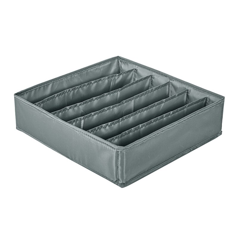 24 Grids Sok Organizer Boxs Opvouwbare Kast Lade Organisatoren Kleding Kasten Ondergoed Onderbroek Beha Opbergdoos: dark grey 6 gird