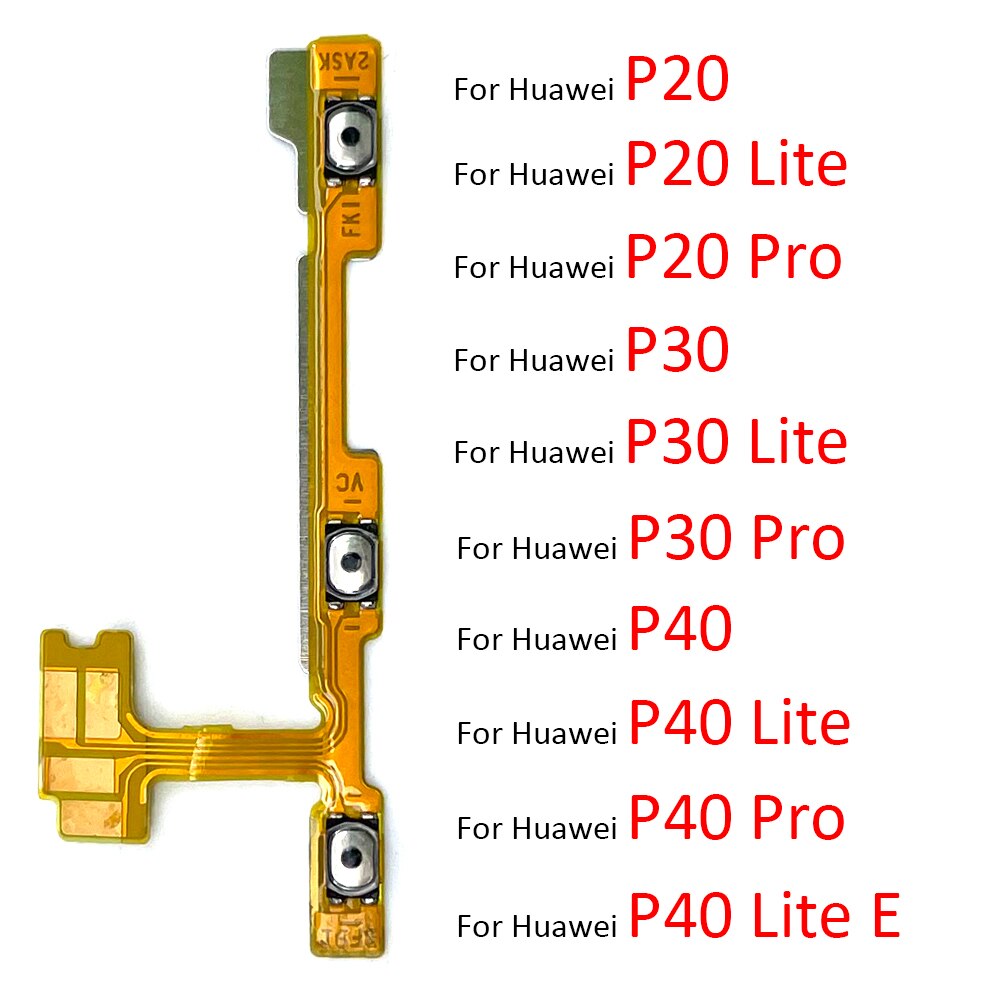 Nowy przycisk włączania zasilania przycisk boczny przycisk Flex Cable dla Huawei P8 P9 P10 P20 P30 P40 Lite E 5G Pro Plus 2016
