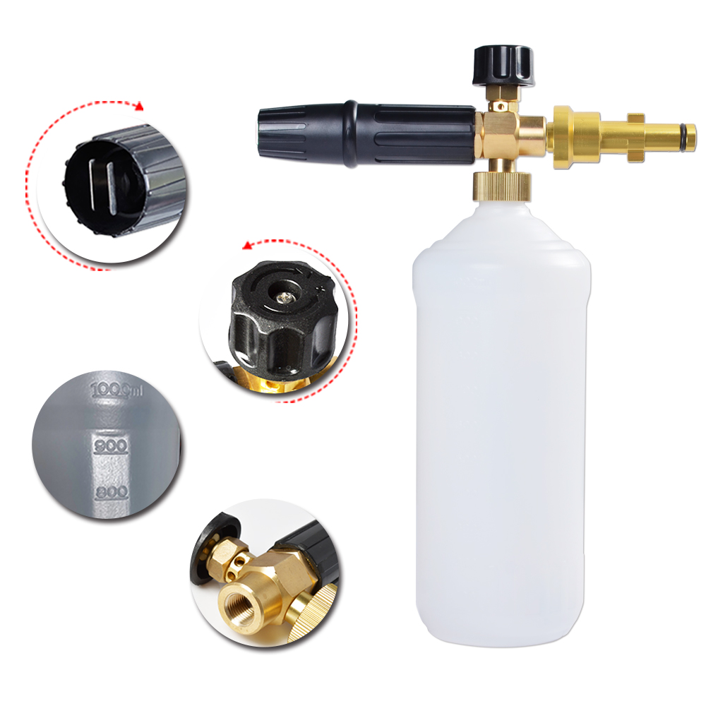 High Pressure Washer Foam Nozzle Snow Foam Lance Car Washer Foam generator Soap Gun Foam Sprayer for Nilfisk Gerni Husqvarna