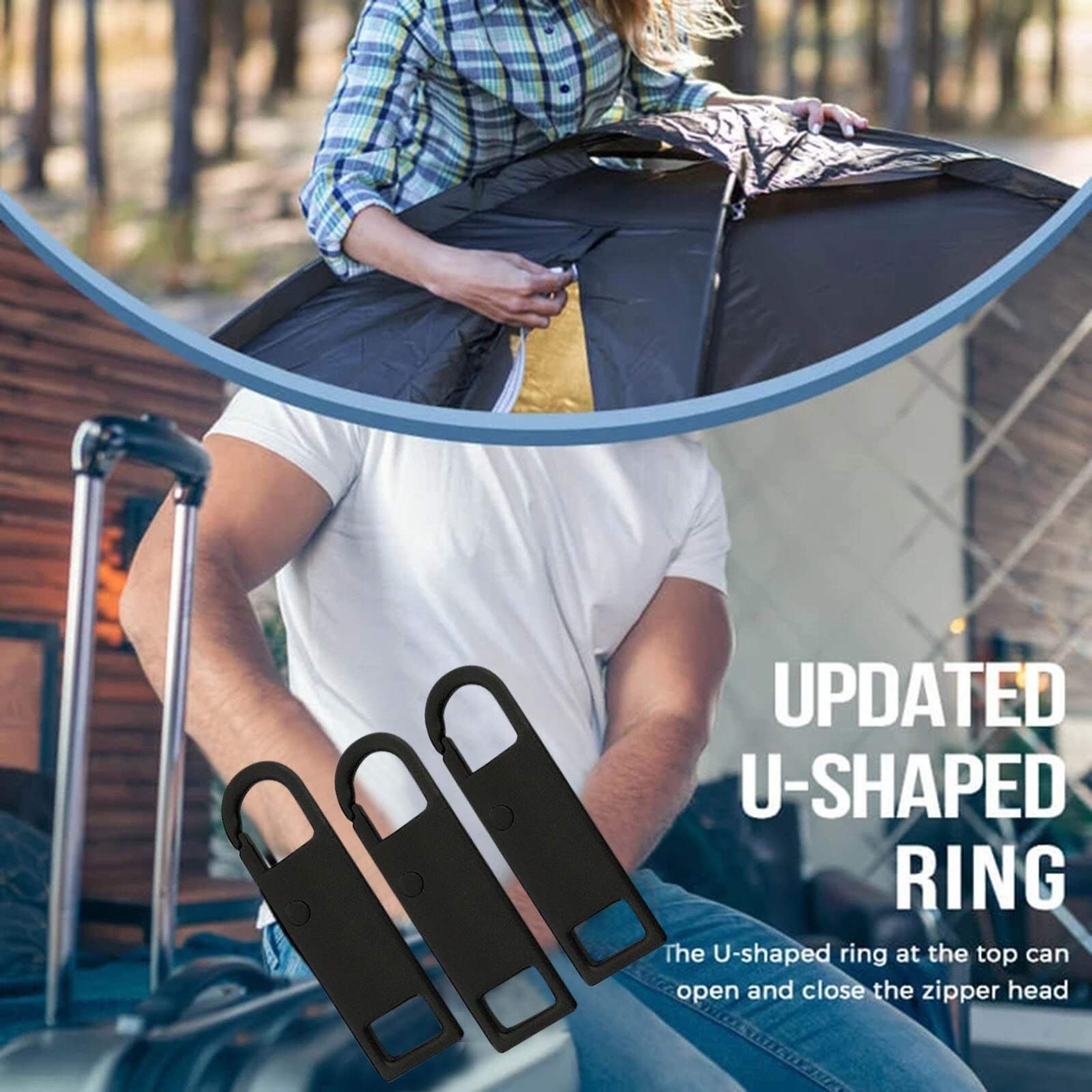 Detachable Universal Zipper Puller Set Repair Kit Zipper Pull For Zipper Slider Diy Sewing Craft Sewing Kits Resin Zip Head #W3