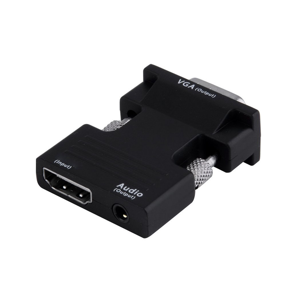 HDMI-compatible Female to VGA Male Converter Adapter Support 1080P Signal Output