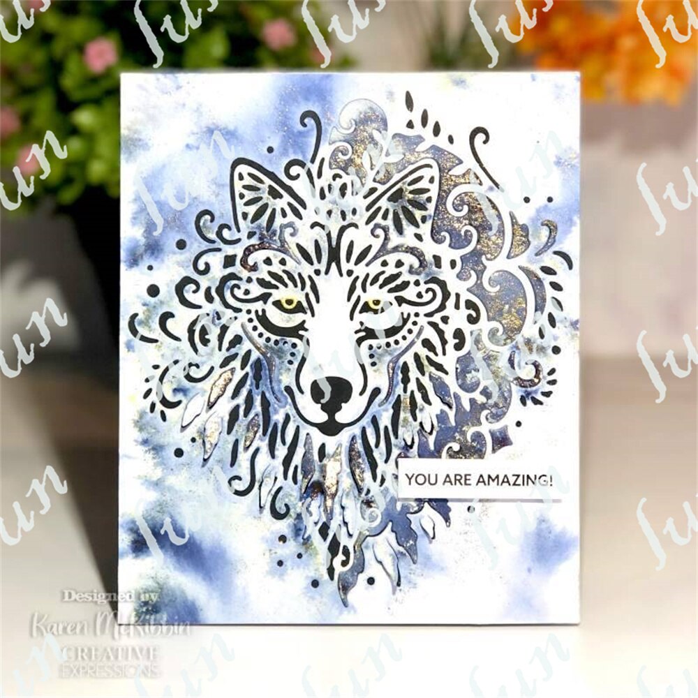 Diy 2022 Tiger Elephant Mermaid Wolf Butterfly Bunny Craft Dies Handmade Make Scrapbooking Paper Card Coloring Punch Stencil