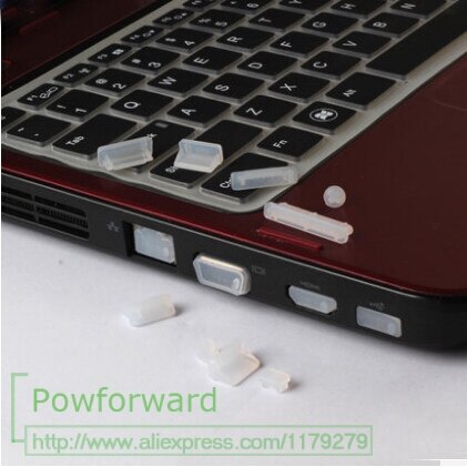 Til lenovo toshiba msi hp asus dell acer farverige silikone stikkontakter støvstik til pc lapto pc computer porte fra snavs støv: Klar