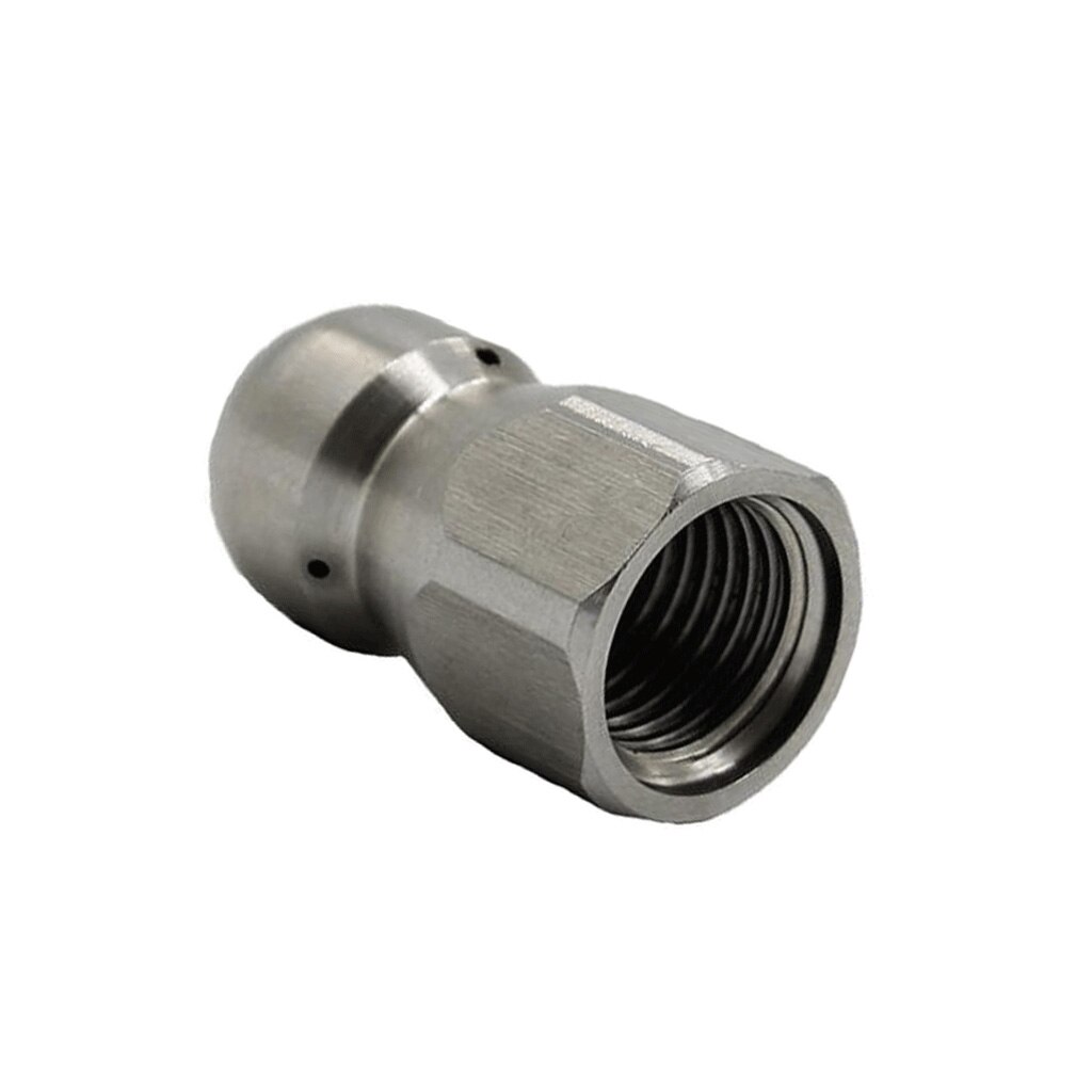 3/8 Rotating Spinning Drain Sewer Jetting Nozzle Button Nose Hose Nozzle