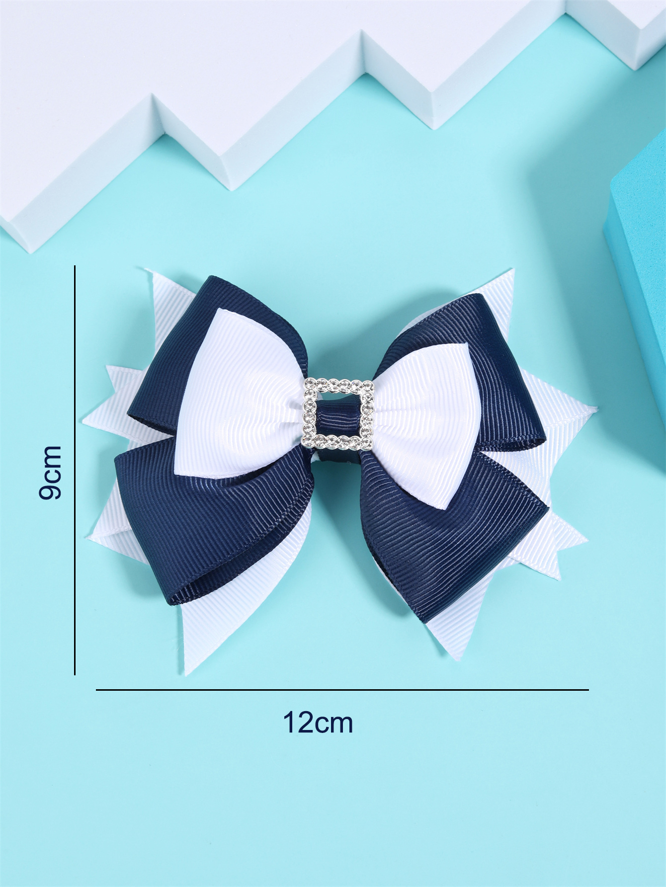 Ncmama, pinzas para el pelo con perlas azul oscuro para niñas, horquilla con lazo de cinta sólida, pasadores para niños, horquillas, accesorios para el cabello de Boutique: YELLOW