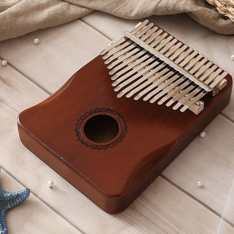 Kalimba-Piano portátil de 17 teclas, Piano de dedo de caoba de , 17 teclas, música, percusión de teclado