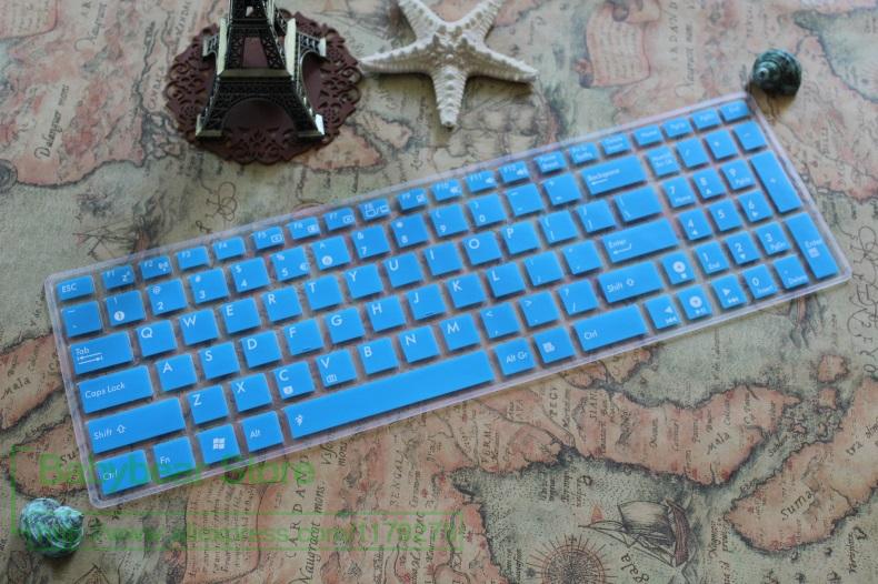 Silikonowe 15 Cal Laptop Asus R540L R540LA R540U R540N R540UB F556 F556U R558 R558u R588UQ klawiatura obudowa ochronna: blue