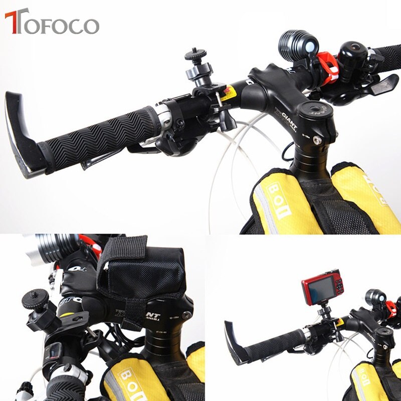 Tofoco Fiets Schroef Mount Holder Stuur Clip Mount Bike Clip Beugel Voor Gopro Hero 3/Hero 2/Hd Hero Camera