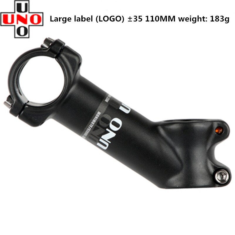 Uno mtb mountainbike racercykel frempind 28.6mm gaffel 25.4/31.8mm 35 grader 70/90/100/110mm cykel frempind sort og sølv