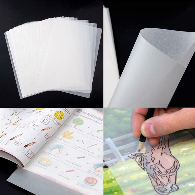 50/100/150pcs A4 translucent tracing paper, reusable painting double-sided carbon paper