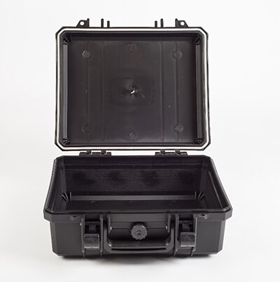Waterproof tool Case with foam for Camera Equipment Carrying Case Black Plastic sealed safety portable toolbox: do not with foam