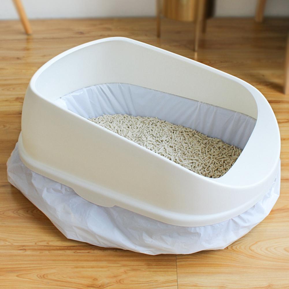 Waste Litter Bag Reusable Kitty Litter Pan Bags Functional Litter Bag Large Capacity 7 Pcs Pet Cat Litter Box Liners