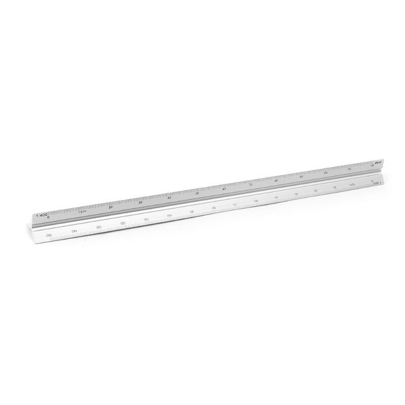 30cm Triangular Architect Scale Ruler Aluminum Scale Ruler for Drafting FKU66