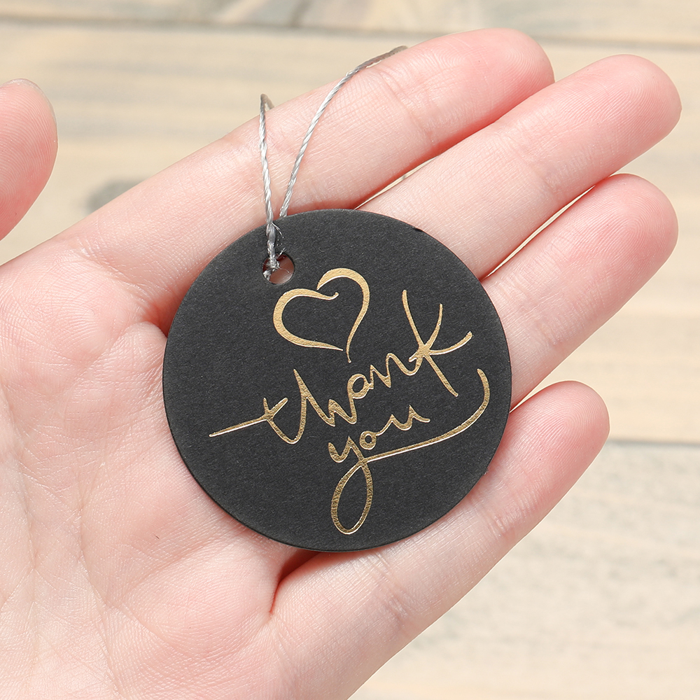 50 stk/parti bronsering stempling takkelapper svart hvitt papir kort håndlaget innpakning gjør-det-selv smykker tilbehør prisetikett