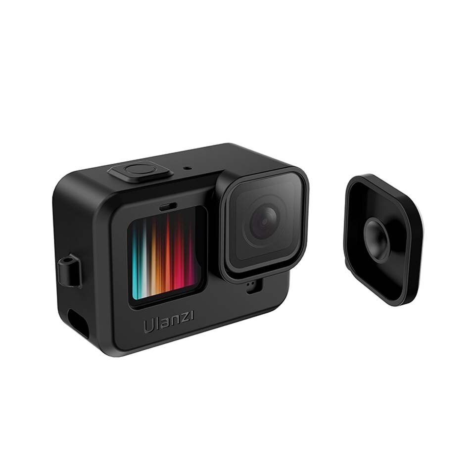 Ulanzi Silicon Protective Cover+Lens Cover Case for GoPro Hero 9 Black Sleeve Housing Case Frame + Lanyard For GoPro9 Accessory
