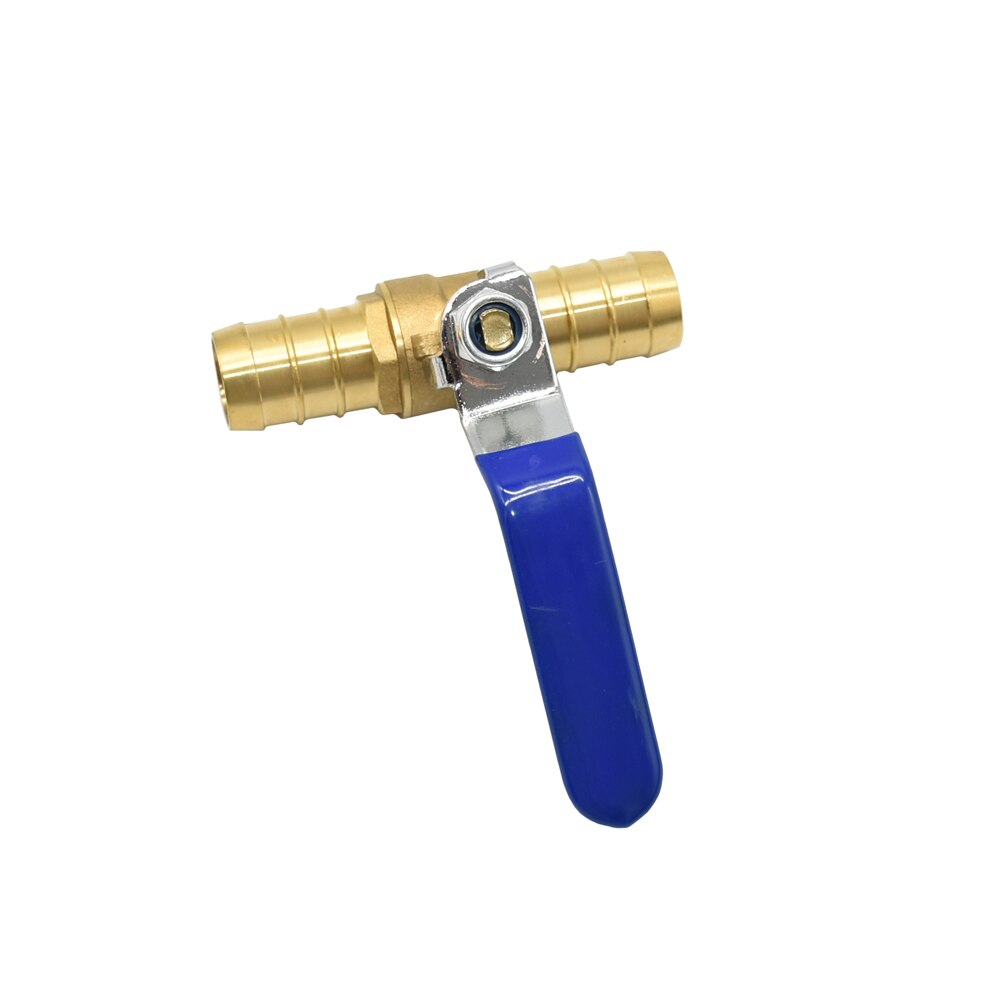 Brass Shut Off Coupling Valve Connectors Tap For 16mm 19mm Hose Garden Water Irrigation Pipe Adaptor Barb