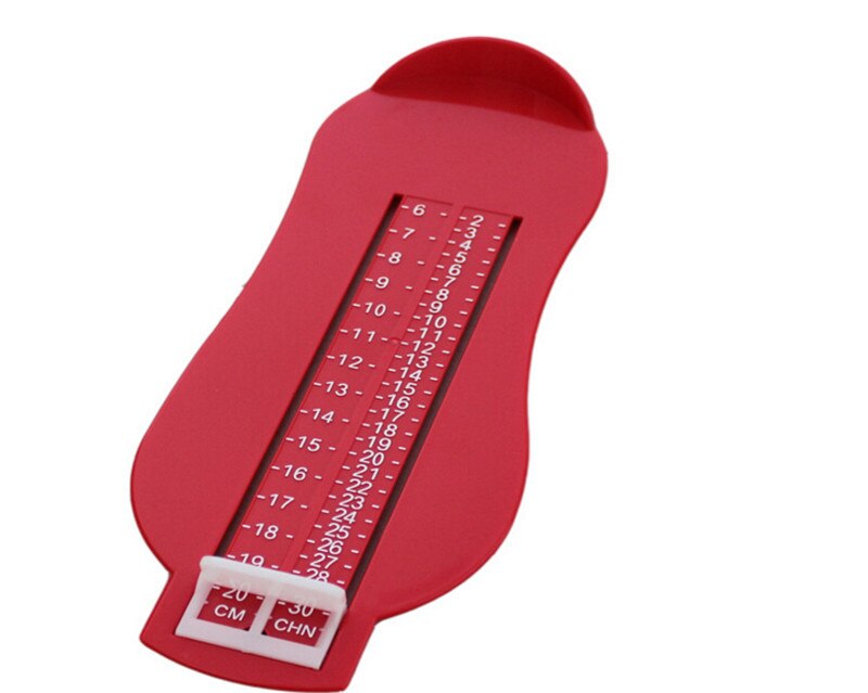 Enfant infantile pied disponible ABS bébé voiture réglable gamme 0-20cm taille mesure jauge chaussures taille mesure règle outil: Style 2 RD