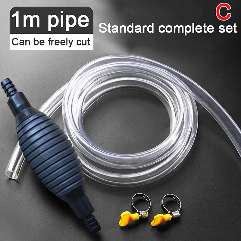 Universal For Car Motorcycle Boat Manual Fuel Pump Line Hand Primer Lamp Water Oil Gasoline Gasoline Diesel Liquid Transfer: C