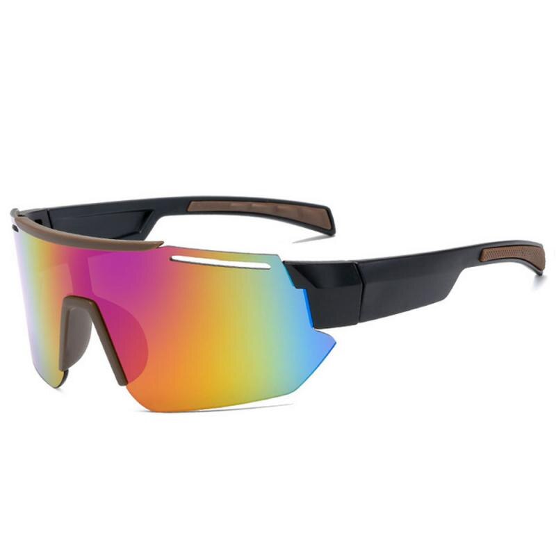 Oversized Glasses Face Shield Polarized Mirror Lens Mens Fishing Cycling Baseball Sport Wrap Sunglasses US sunglasses: 02