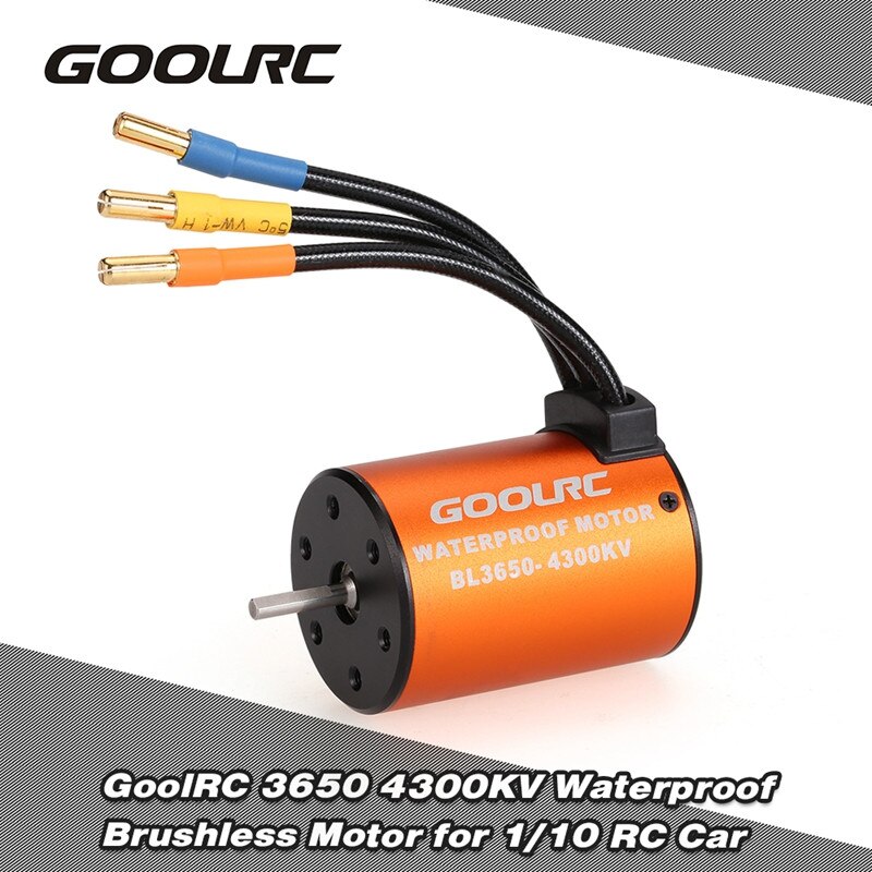 GoolRC Moteur RC Car 1:10 Parts 3650 3660 F540 3500KV 3100KV 3300KV 3800KV 3900KV 4300KV 4370KV Brushless Motor 45A 60A ESC: 4300KV Motor