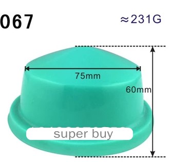 Siliconen rubber pad hoofd voor tampondrukmachine dia 75mm houten basis