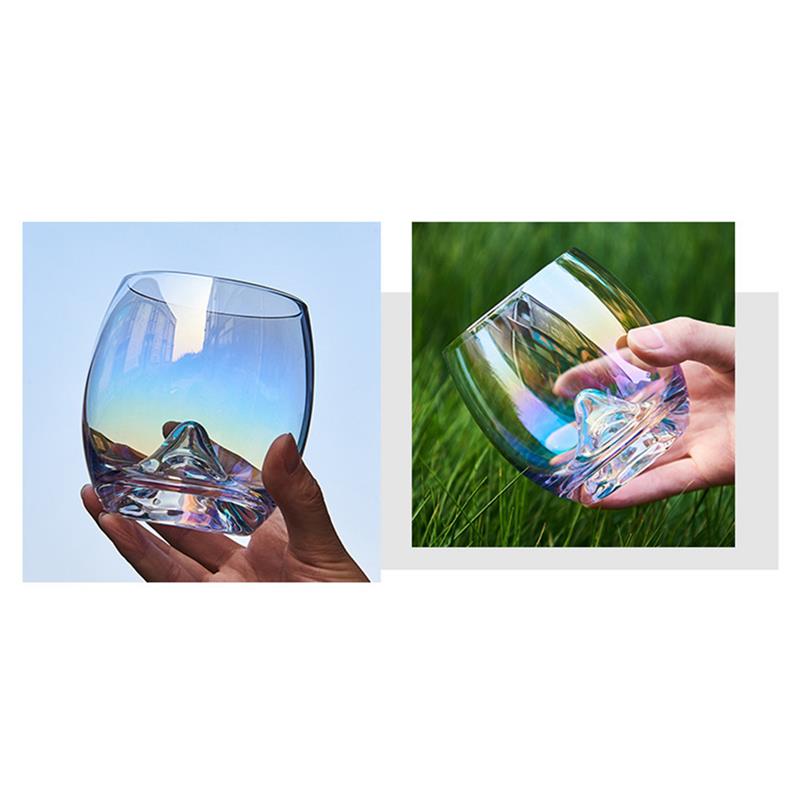 Glass Cup Heat-resistant Rainbow Wine Glass Water Glass Drinking Glass Beer Mug Tea glass Whiskey Glass Cups Drinkware
