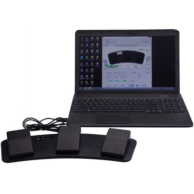 Fs3-P Usb Triple Voetschakelaar Pedaal Controle Toetsenbord Muis 3 Pedalen Simuleren Elke Sleutel Op Toetsenbord Combinatie Sleutel Hid Usb schakelaar