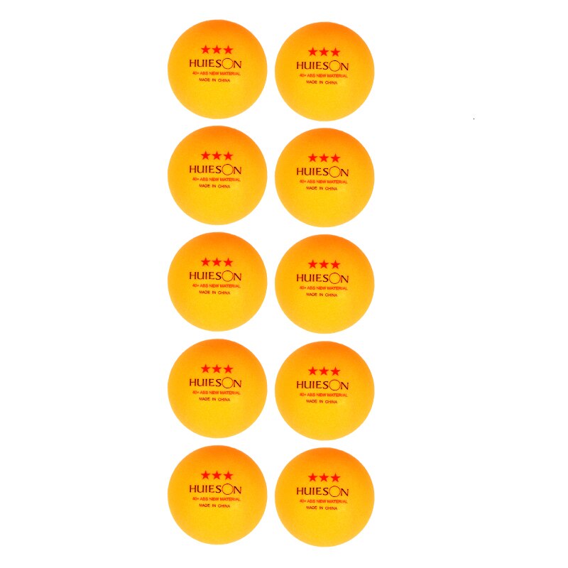 Huleson-Juego de pelotas de tenis de mesa de 3 estrellas, Material inglés, Pelotas de Ping Pong de práctica, ABS, entrenamiento, 10/50/100 Uds.