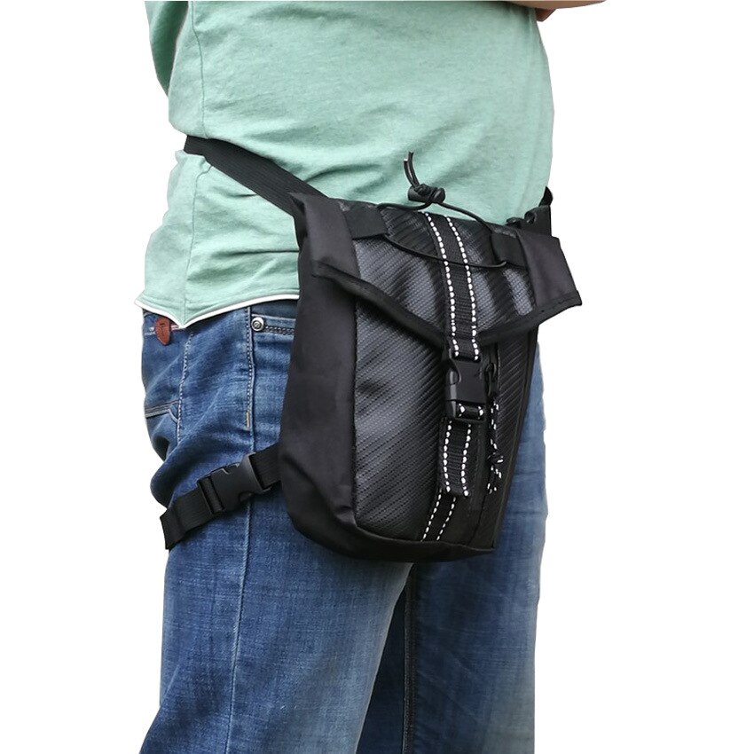 Gorący motocykl Dro saszetka na nogę dupa pas biodrowy biodro tyłek kieszeń podróżna jazda bagaż tendencja etui na telefon okładka plecak wodoodporny: czarny