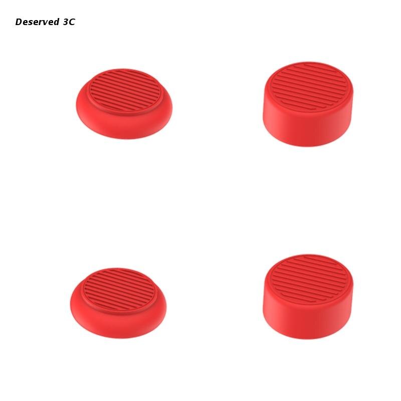 R9cb ersatz-joystick-griffkappen für playstation 5 , silikon-daumenstick-abdeckung, 4 stück: Rot